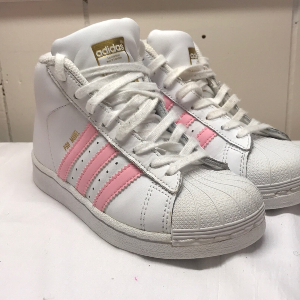 Adidas originals Pro Model pink/white size 12K